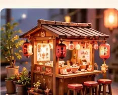 Mini diorama ramen